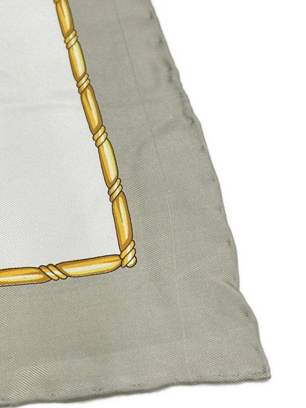 CELINE - Beige Gold Multi Scarf - Picture 5 of 6